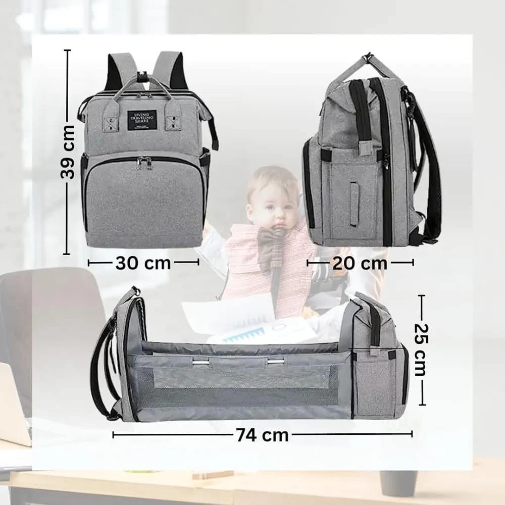 👶 Pañalera Premium Grande Con Cambiador 🍼