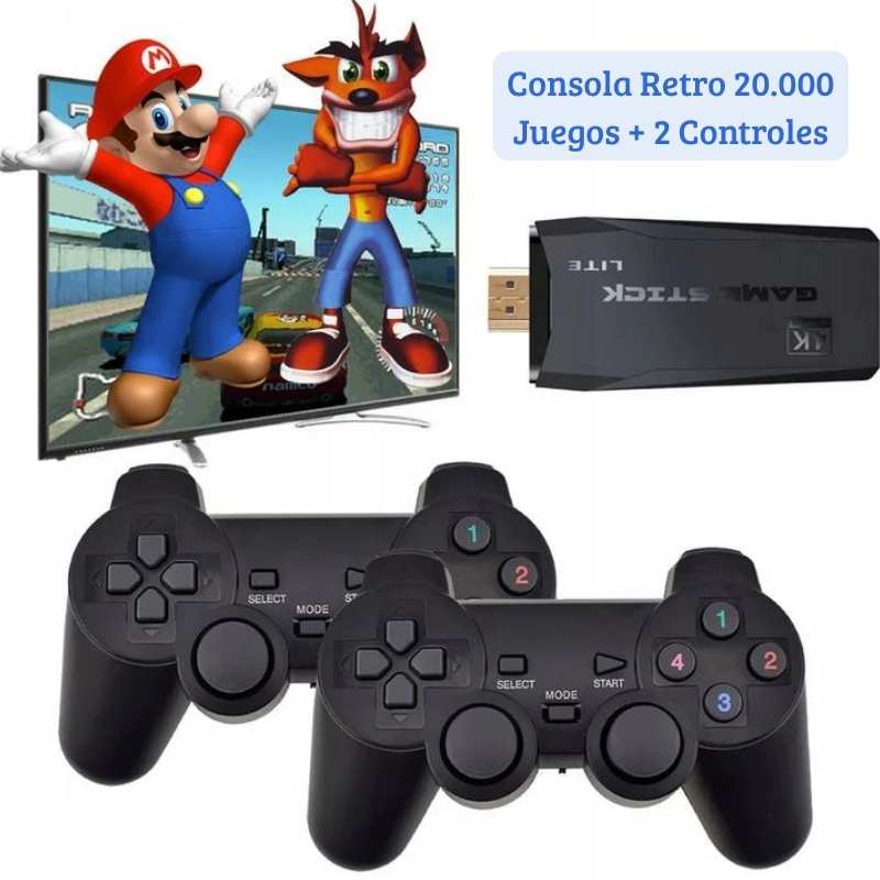 Consola Retro +20.000 Juegos + 2 Controles 🎮