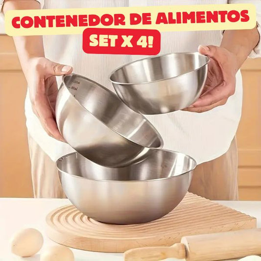 🍲 En Acero Inoxidable🎁Gratis Libro de Cocina