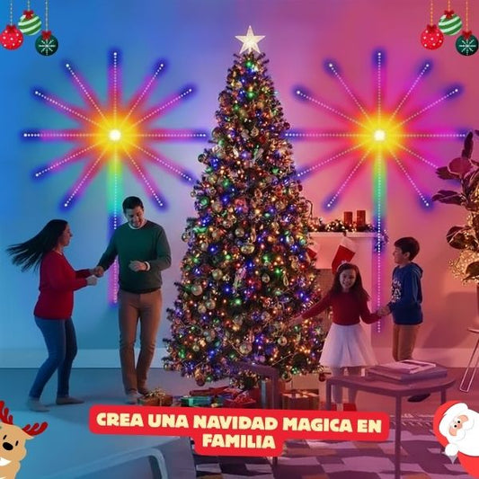 🎅Luces De Navidad 🎄Fuegos Artificiales💃Sincronizan al Ritmo De La Música🎶