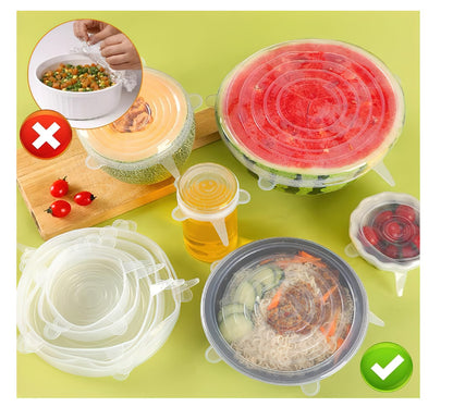 Set x 12 Tapas De Silicona Reutilizables