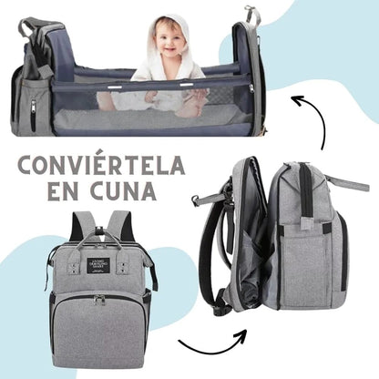 👶 Pañalera Premium Grande Con Cambiador 🍼