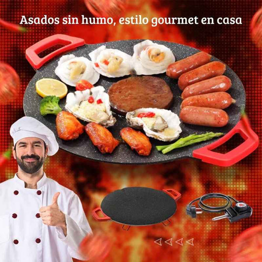 🍳🔥 Sartén Eléctrico Antiadherente Parrilla y Barbacoa Estilo Koreano ✨