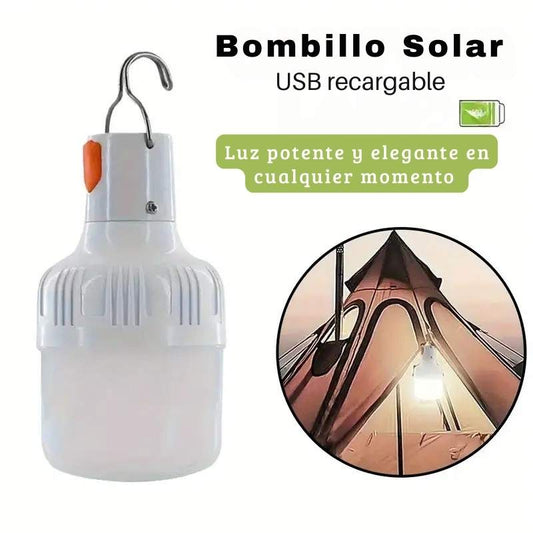 💡Bombillo Led Recargable USB o Solar 🌞