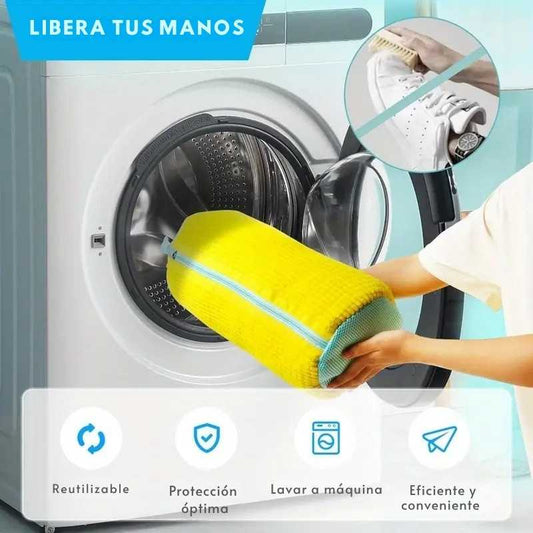 🧼🟡 Fundas Premium para Lavar Zapatos 👟✨