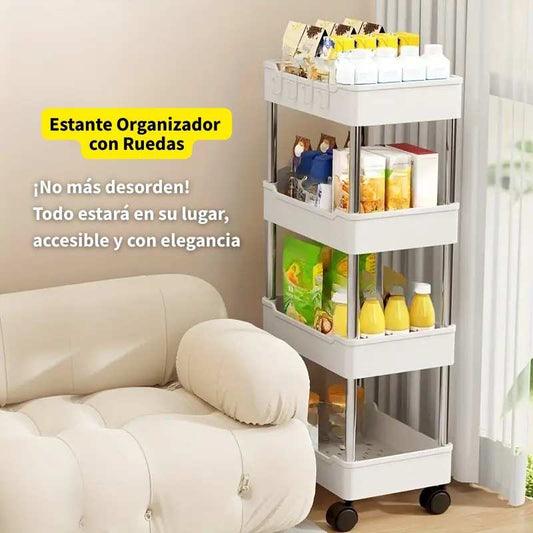 🛒 Estante Organizador con Ruedas 🏡✨