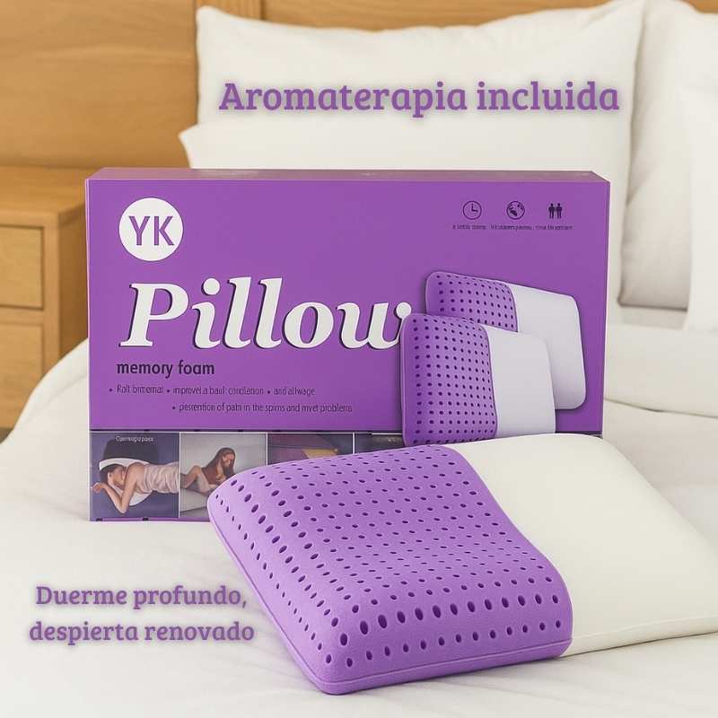 Almohada Pillow con Aromaterapia😴Regalo🎁Aceite De Lavanda + Curso Virtual De MindFulness