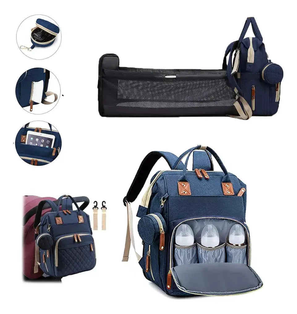 Pañalera Premiun Con Cambiador + Gratis🎁Monedero +👶Curso Virtual Estimulación Temprana