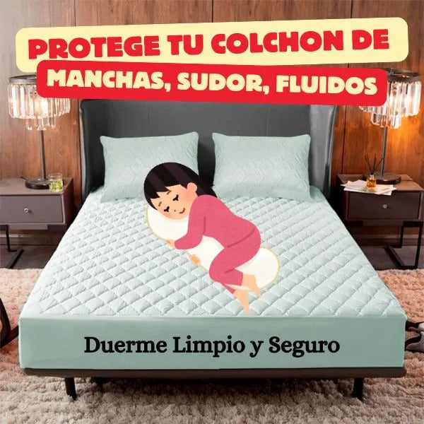 Protector Antifluido De Colchón + Gratis 🎁Protectores De Almohadas