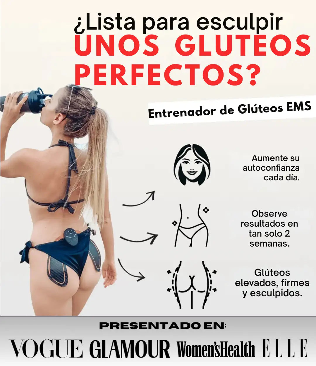 BumTonic®  Tonifica y Aumenta Tus Gluteos +🎁Gratis Aceite Quemador De Grasa Reafirmante