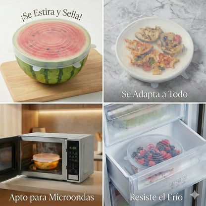 Set x 12 Tapas De Silicona Reutilizables