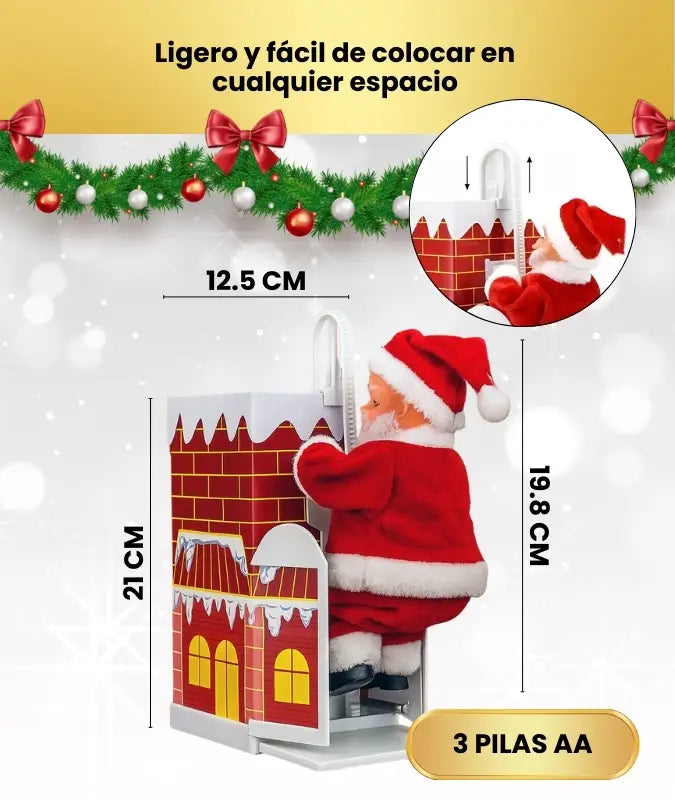 Papá Noel Chimenea con Música y Movimiento