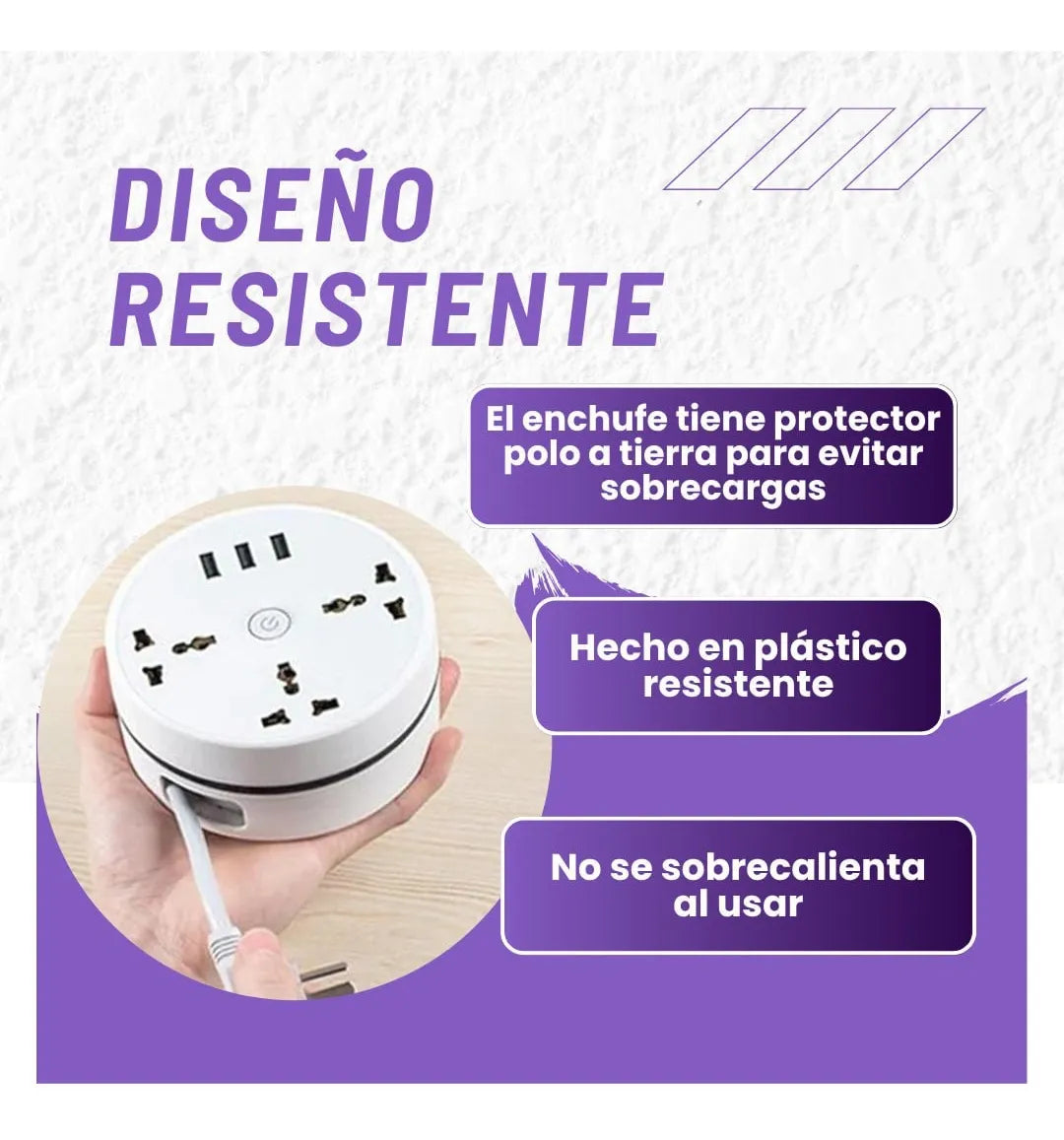 ⚡Multitoma Retráctil 3 en 1 – Energía, diseño y orden en un solo toque ✨ Lleva 2 por solo $64.950 c/u